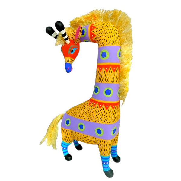 Oaxacan wood carving giraffe