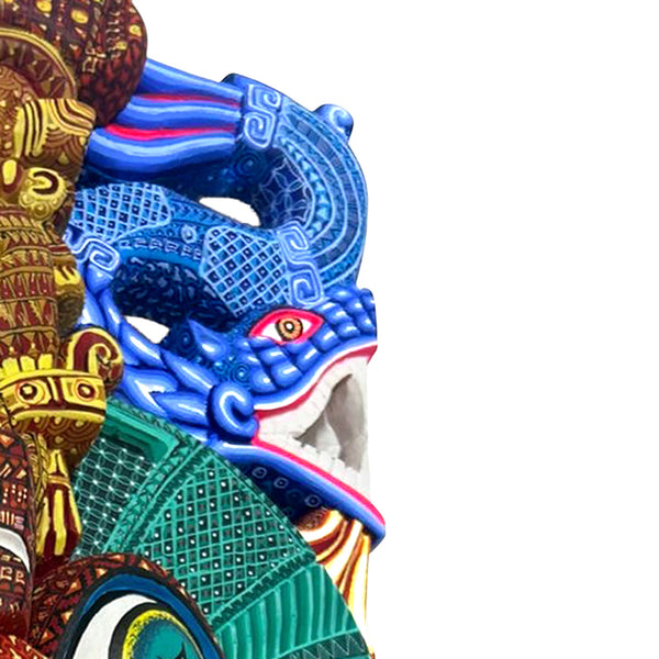 Mario Castellanos: Stunning Precolumbian Cedar Mask Alebrije