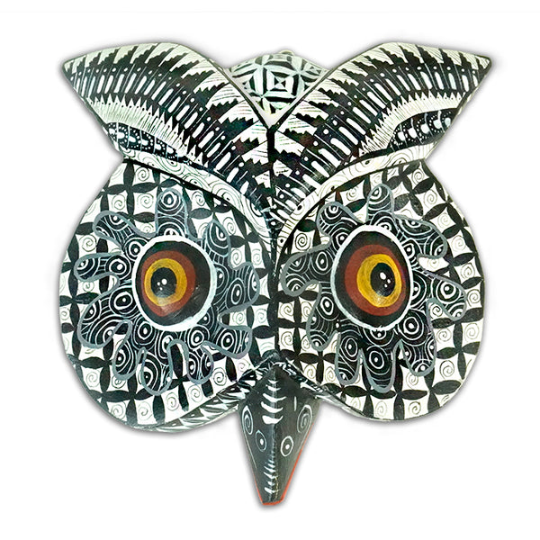 Antonio Xuana: Owl Mask Woodcarving