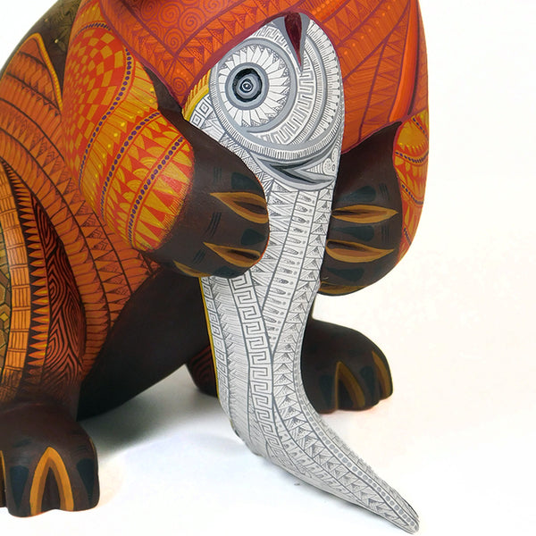 White fish wood sculpture