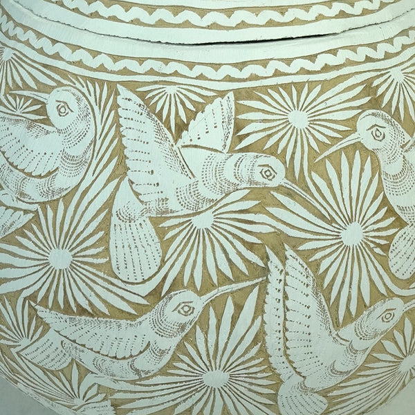 Huichol: Etched Hummingbirds Gourd