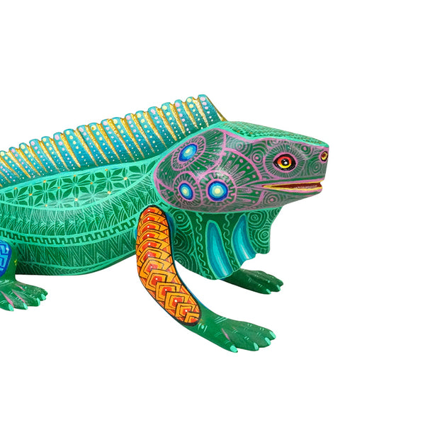 Jorge Vazquez: Fabulous Miniature Iguana Woodcarving
