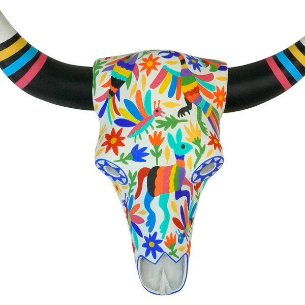 Luis Pablo: Spectacular Bull Skull Mask Woodcarving