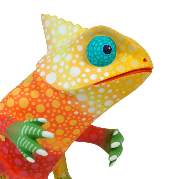 Luis Pablo: Spectacular One Piece Chameleon Woodcarving