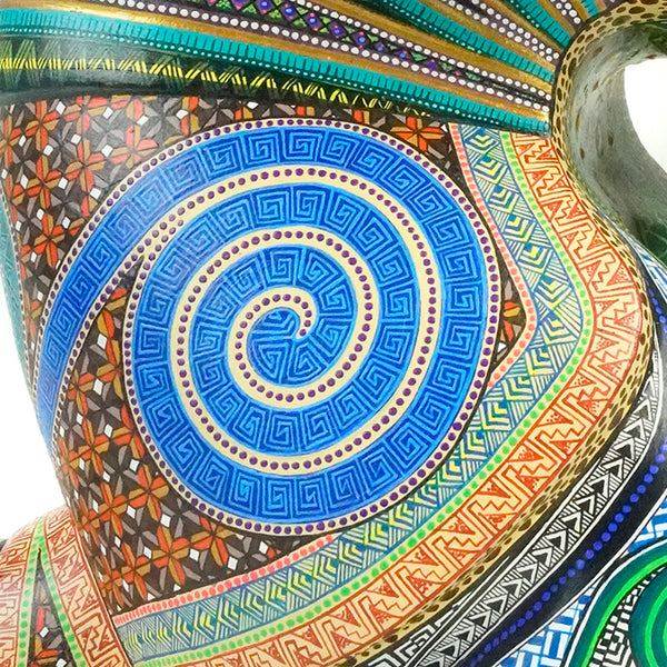 Manuel Cruz: Masterpiece Armadillo Oaxacan Woodcarving