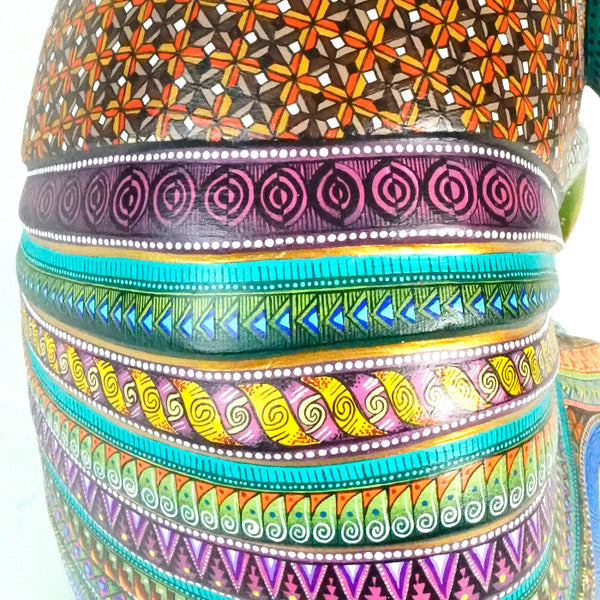 Manuel Cruz: Masterpiece Armadillo Oaxacan Woodcarving