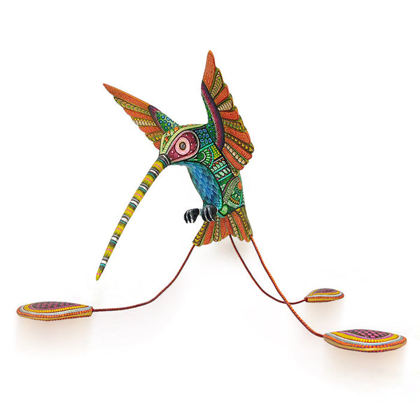 Manuel Cruz: Marvelous Spatuletail Hummingbird Woodcarving