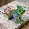 Neri & Soledad Cruz: Little Chameleon Woodcarving