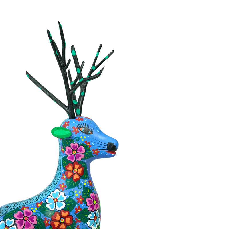 Alberto Jimenez: Flower Deer Sculpture