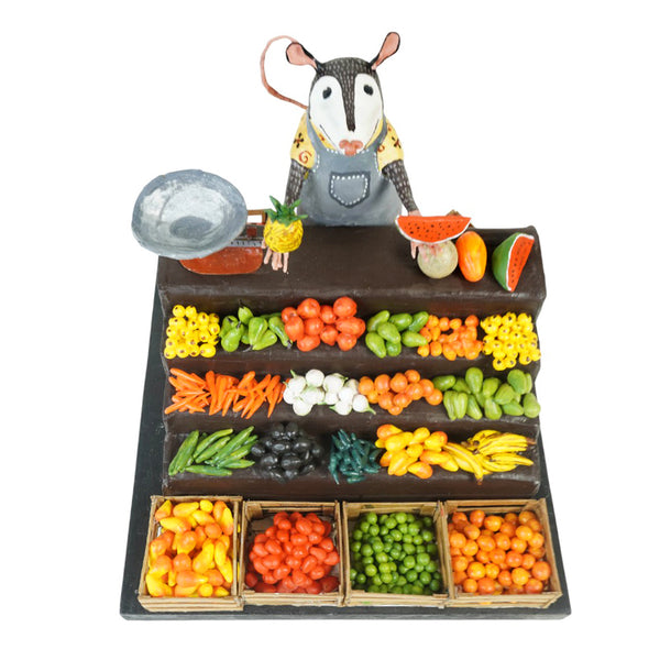 Antonio Alonso: Spectacular Fruit Market Vendor Paper Mache