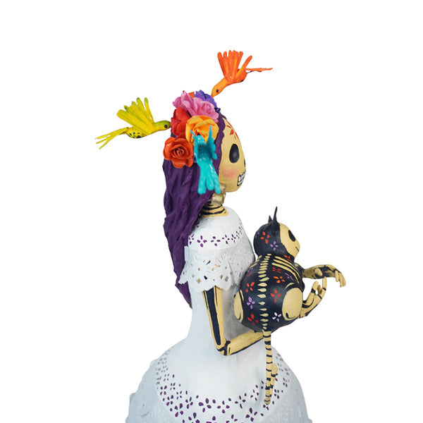 Antonio Alonso: Day of the Dead Catrina with Pets Paper Mache