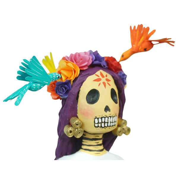 Antonio Alonso: Day of the Dead Catrina with Pets Paper Mache