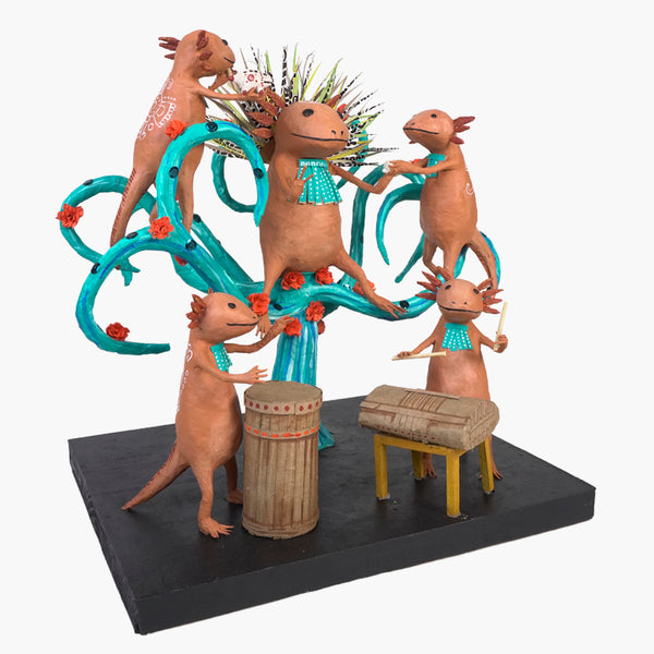 Antonio Alonso: Museum Quality Axolotl Emperor Ceremony
