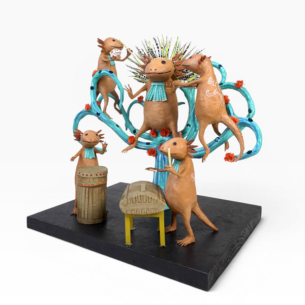 Antonio Alonso: Museum Quality Axolotl Emperor Ceremony
