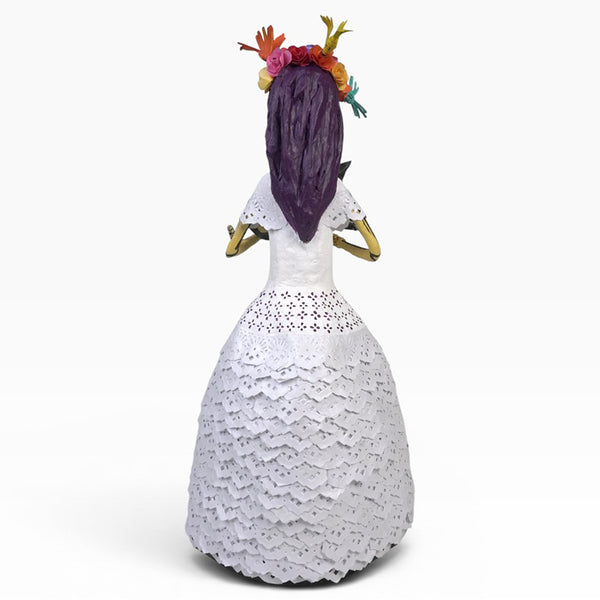 Antonio Alonso: Impressive Frida with Her Pets Paper Mache