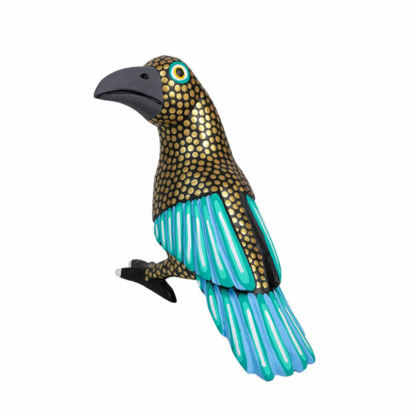 Armando Jimenez: Golden Crow Woodcarving