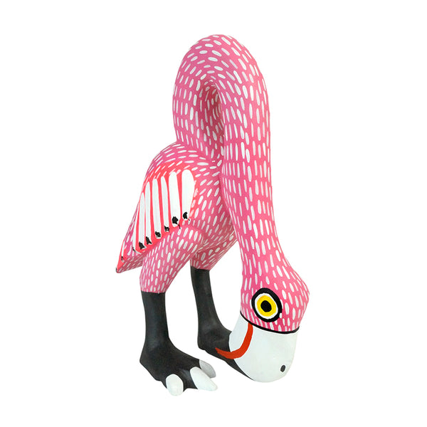 Armando Jimenez: Pink Flamingo Woodcarving