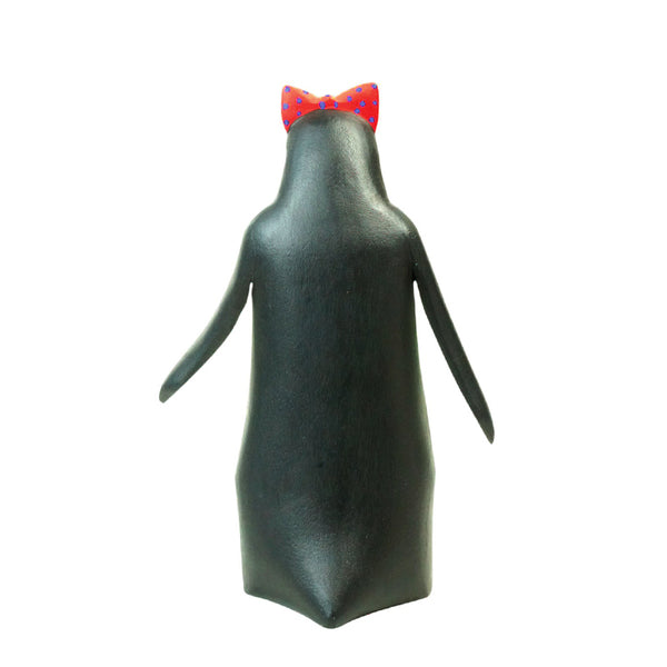 Avelino Perez: Penguin Lady Woodcarving