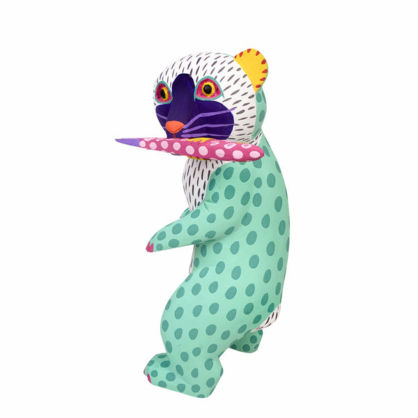 Eduardo Jimenez: Standing Bear with Salmon Alebrije