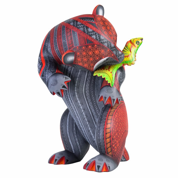 Isabel Fabian: Masterpiece Bear With Fish Alebrije