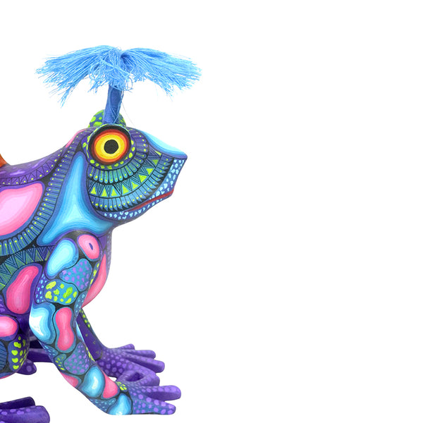 Carolina Sandoval & Kengi: Winged Frog Woodcarving