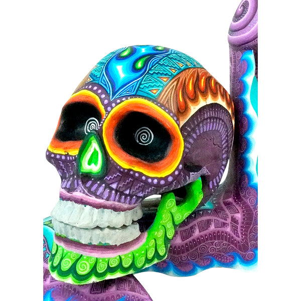 Carolina Sandoval & Kengi: Snail with Skull Woodcarving