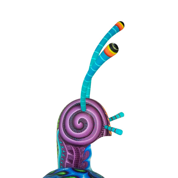 Carolina Sandoval & Kengi: Snail with Skull Woodcarving