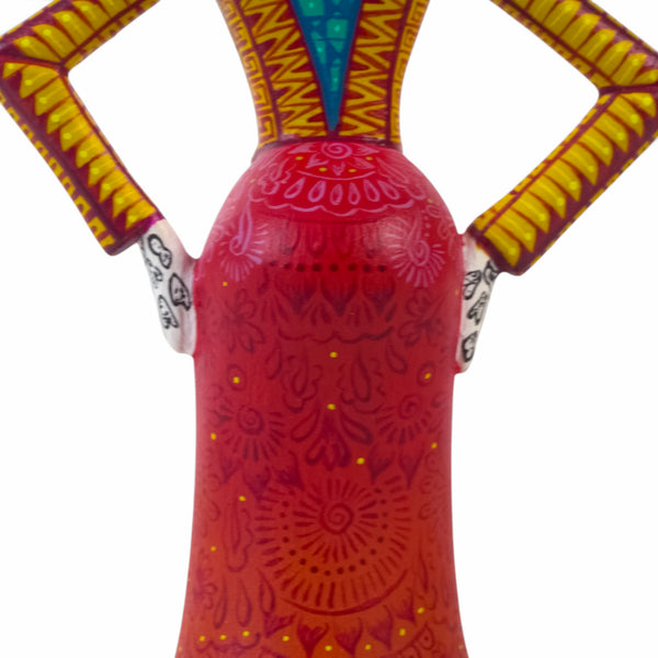 Jorge Ortega: Day of the Dead Catrina Alebrije Woodcarving