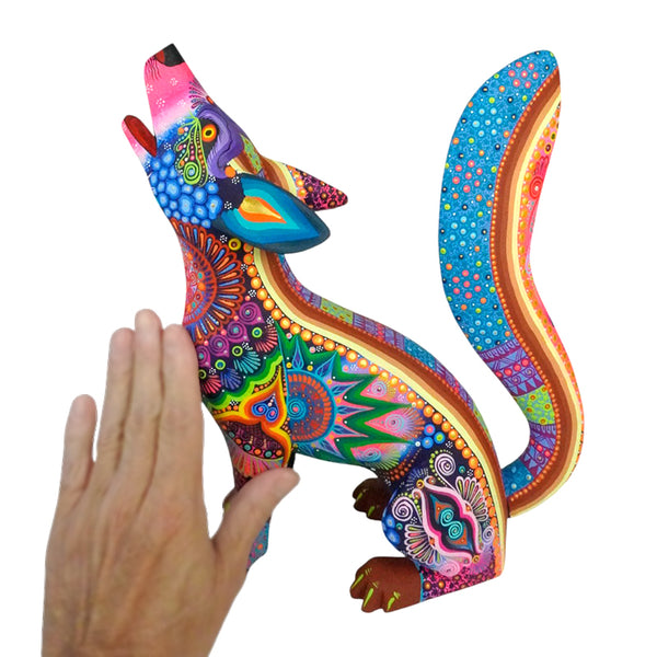 Cesar Melchor: Moon Howler Coyote Spirit Alebrije