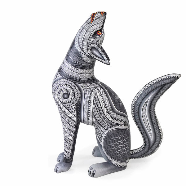 Anabel Cruz: Silver Night Coyote Alebrije