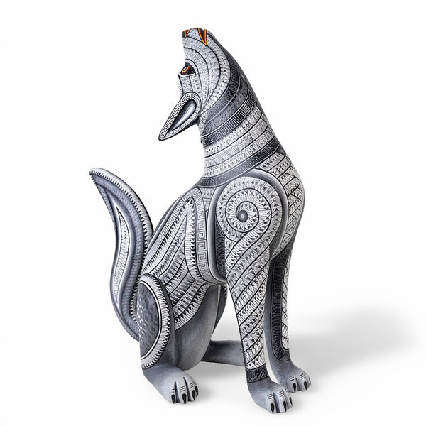 Anabel Cruz: Silver Night Coyote Alebrije