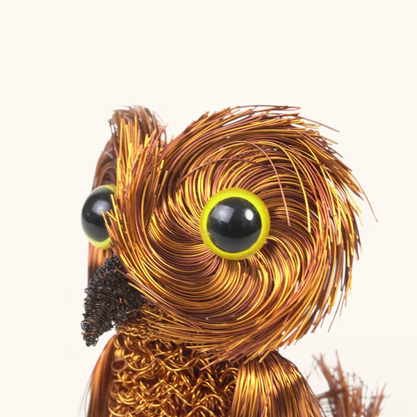 Cristo Escamilla:Mid Size Owl Wire Art