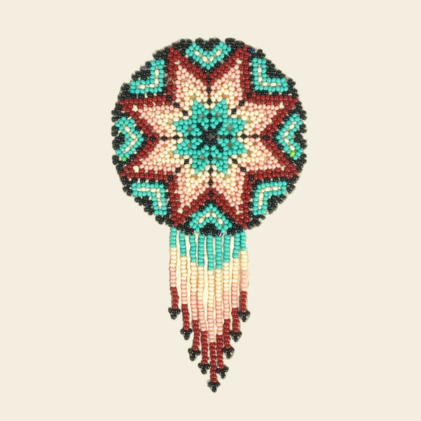 Mixed Media Wall Art: Beaded Native Amate Paper