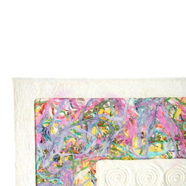 Mixed Media Wall Art: Beaded Native Amate Paper