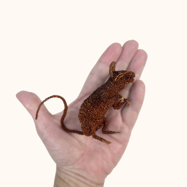 Cristo Escamilla: Curious Mouse Wire Art
