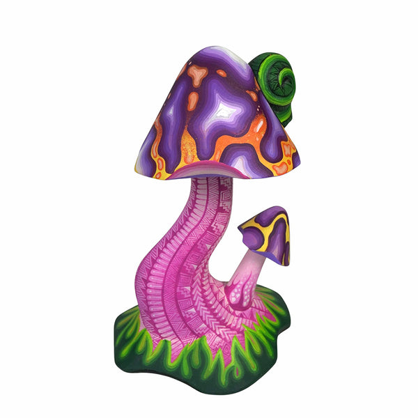 Carolina Sandoval & Kengi: Mushrooms & Snail Woodcarving