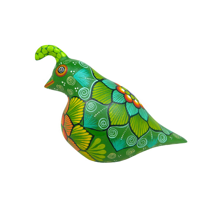 Estefania Jimenez: Little Quail Woodcarving