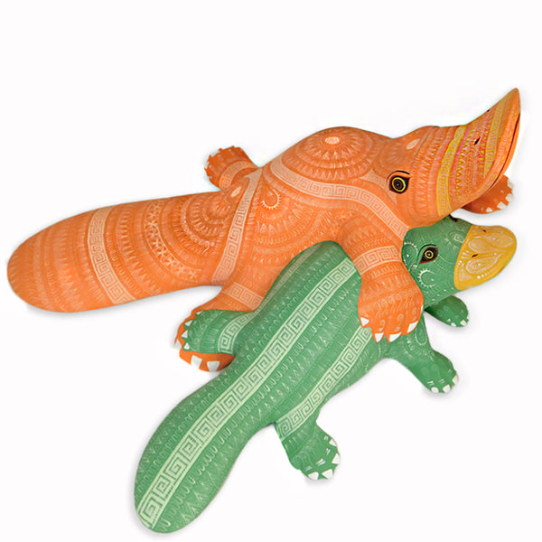 ON SALE Rocio Fabian: Splendid Platypus & Baby Sculpture