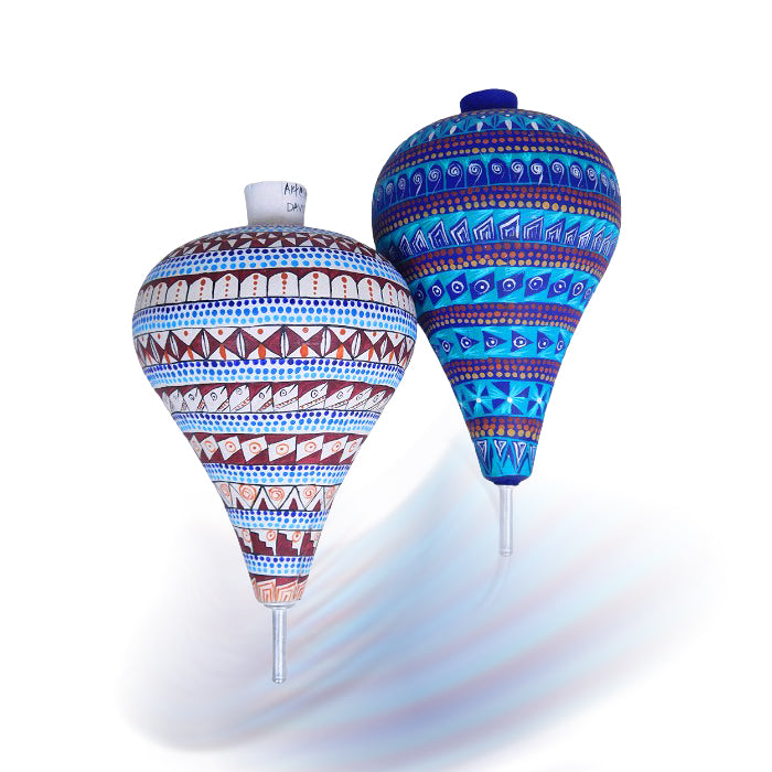 David Hernandez: Beautiful Spin Tops Woodcarving