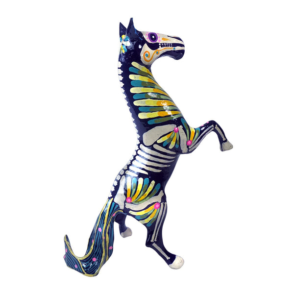 Paper Mache: Skeleton Horse Figurine