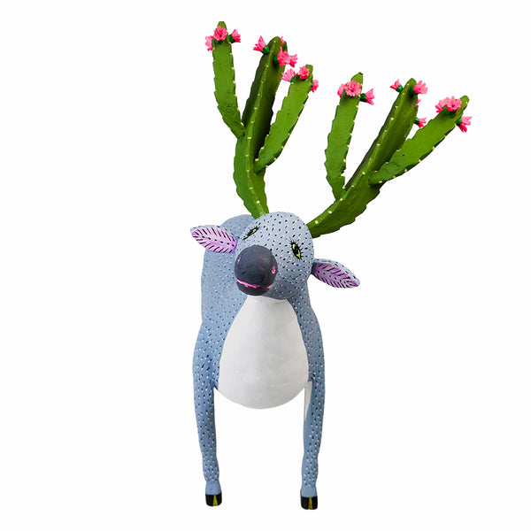 Gabino Reyes: Deer with Cactus Antlers Alebrije