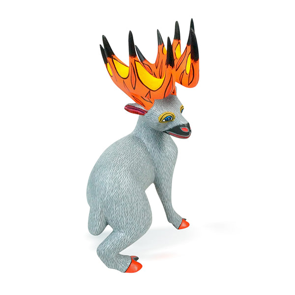 Demetrio Cortes: Deer Woodcarving