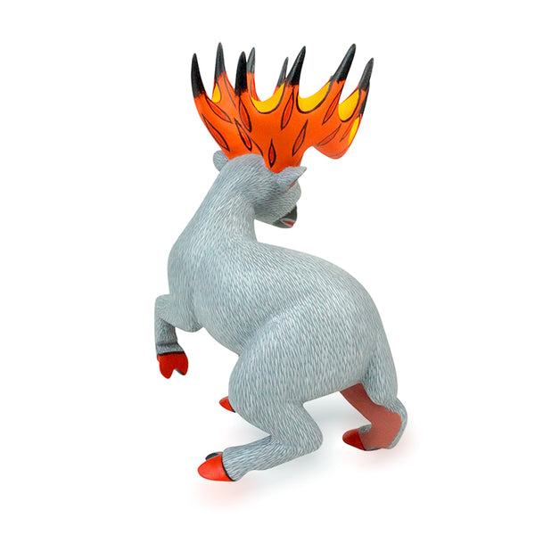 Demetrio Cortes: Deer Woodcarving