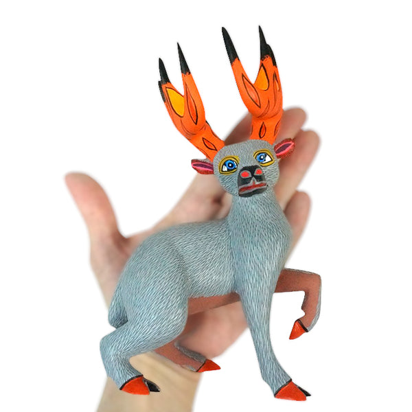 Demetrio Cortes: Deer Woodcarving