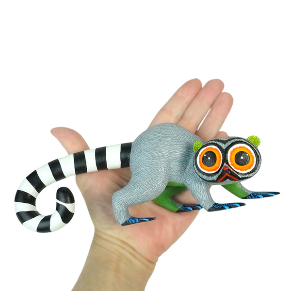 Demetrio Cortes: Ring-Tailed Lemur Woodcarving