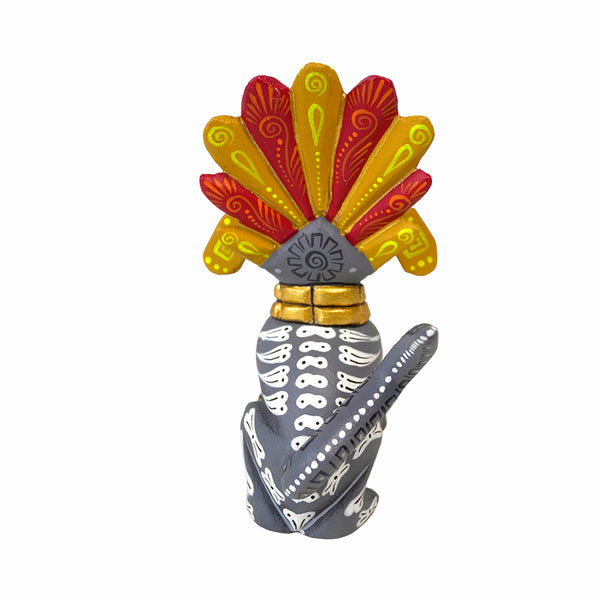 Jorge Ortega: Day of the Dead Emperor Dog Alebrije Woodcarving