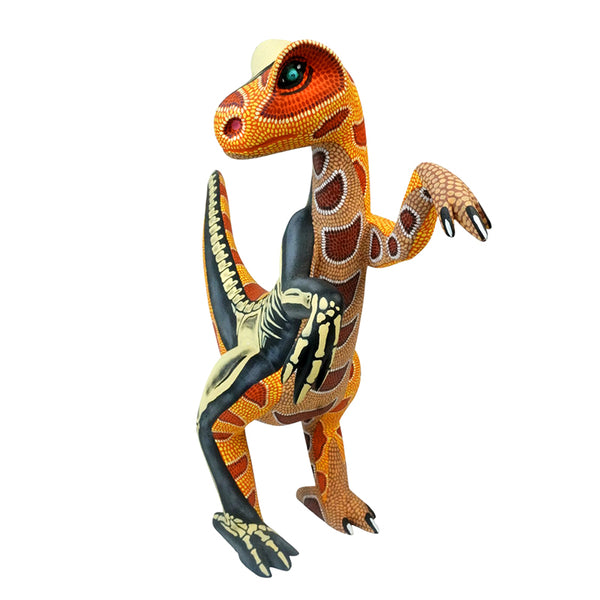 Eleazar Morales: Impressive Velociraptor Woodcarving