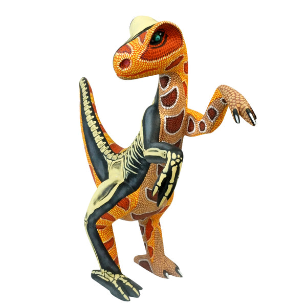 Eleazar Morales: Impressive Velociraptor Woodcarving