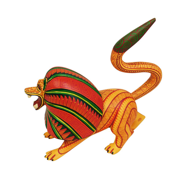 Fabiola Carmona: Little Lion Woodcarving