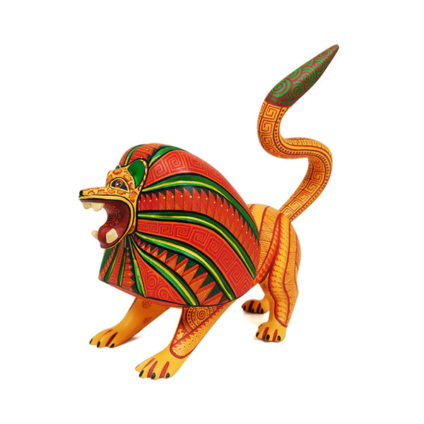 Fabiola Carmona: Little Lion Woodcarving